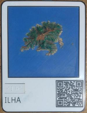 Placa e Maquete Tátil - Ilha