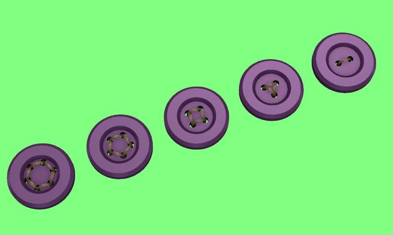 Sewing buttons #007