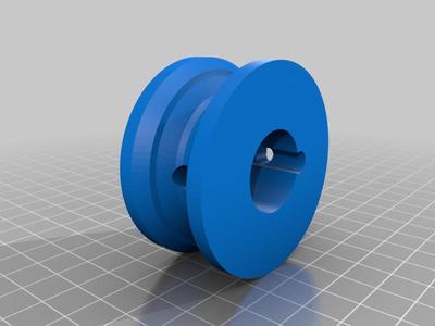 1.5 INCH OD .875 INCH ID V PULLEY WITH LOCKING PIN HOLE