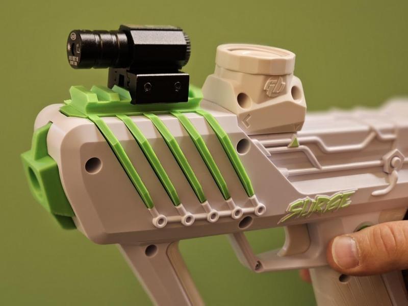 Gel Blaster Surge accessory rail fin