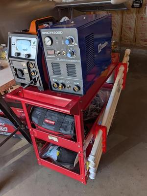 Harbor Freight General Purpose Cart to Welder Cart parts