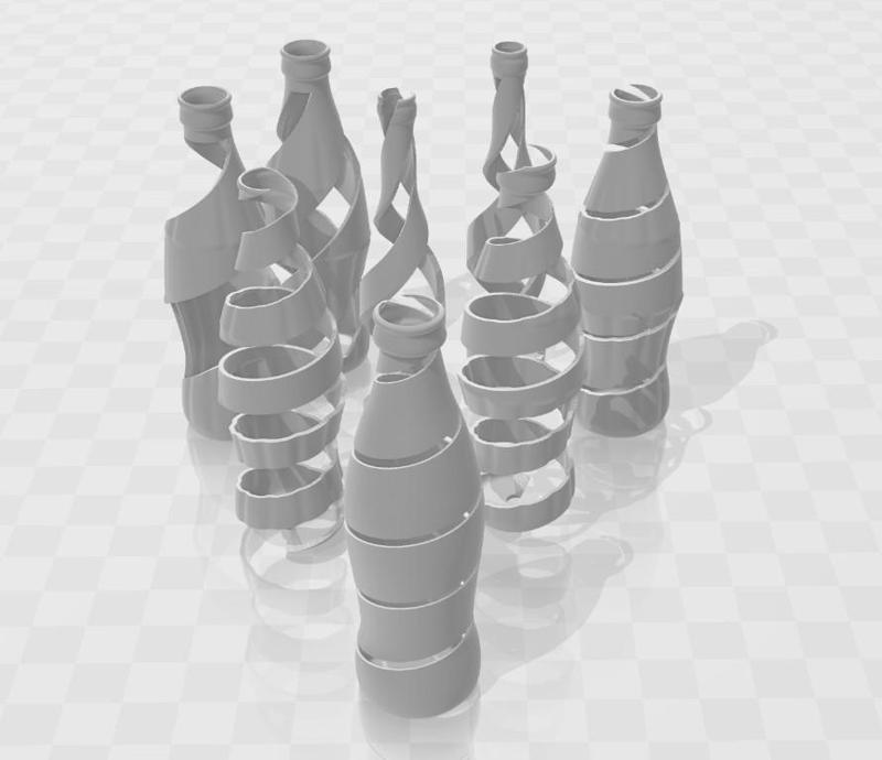 Cutted Glass Bottle series 