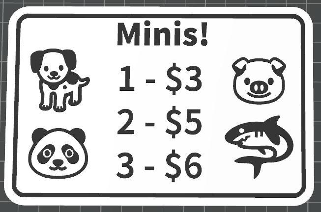 Craft Show Mini Sales Sign