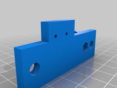 Shorter Y Endstop Mount + Bearing block spacer for Anet A8 with bearing holder.