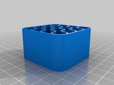 A simple AAA and AA battery box to put on a shelf