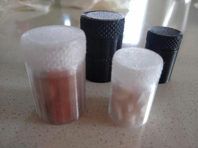 Thin-Walled Travel Pill Bottle Container Pillbox Camping Backpacking