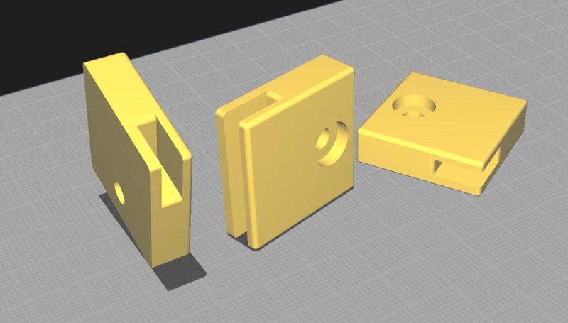 Ikea BROR enclosure holders for 4mm acrylic glass