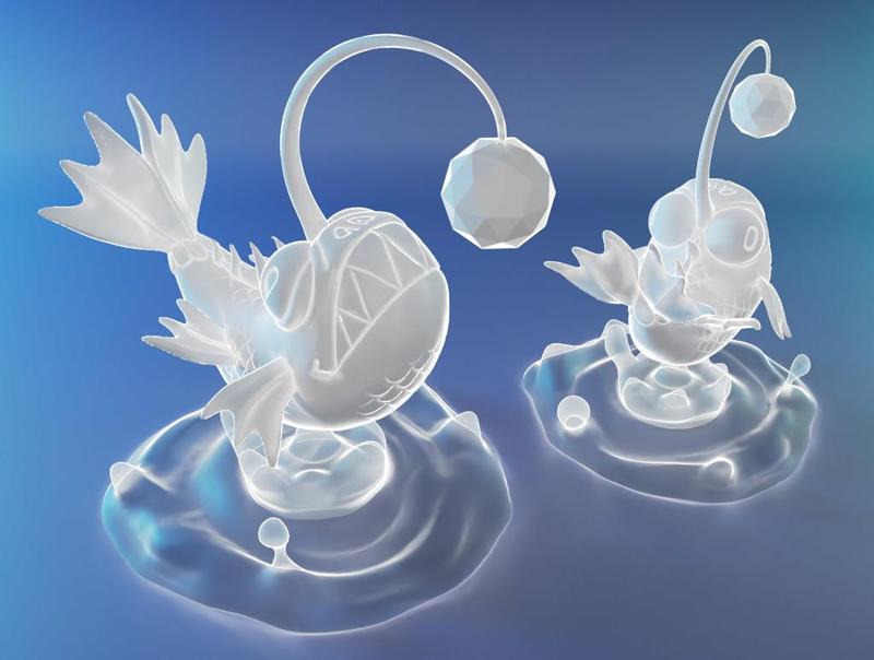 Stylized Angler fish