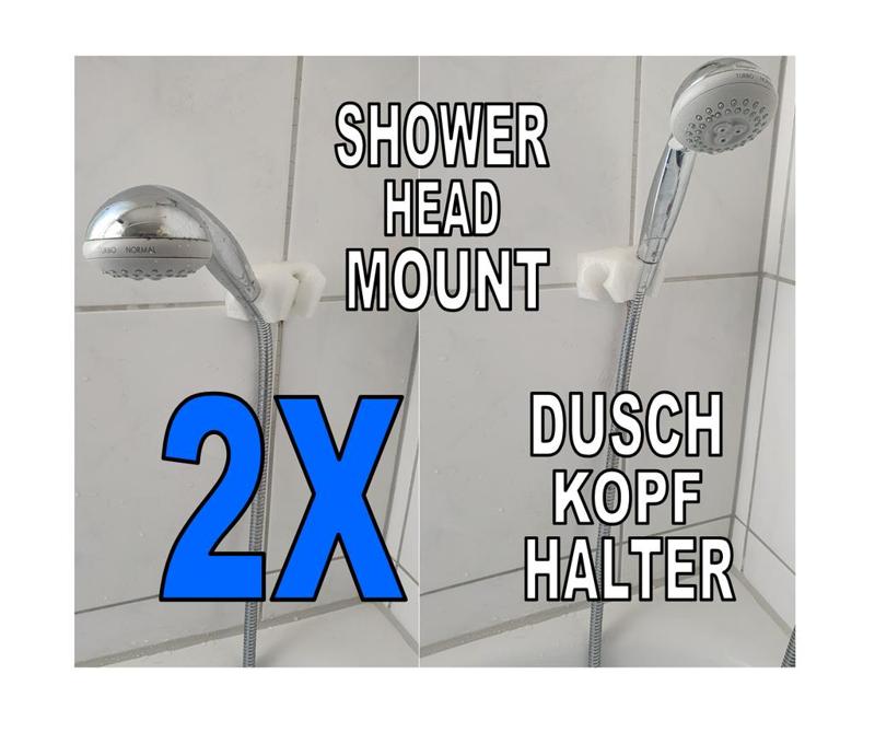 2X Shower Head Mount | 2X Dusch Kopf Halterung