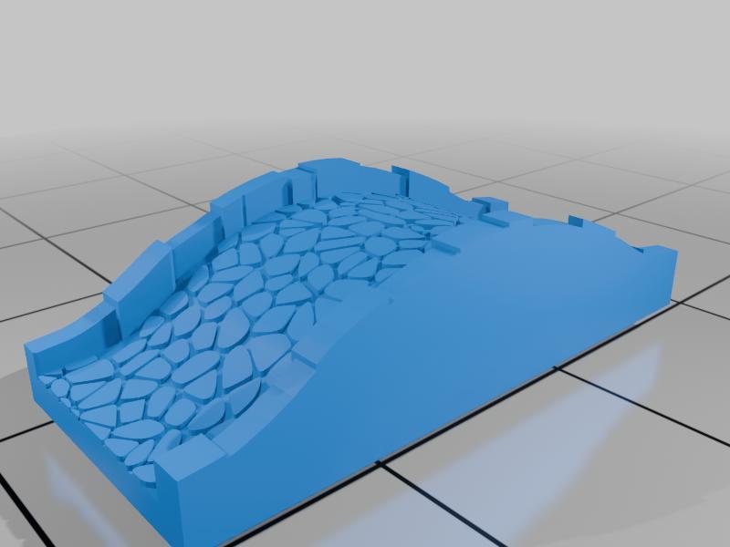 Street with hill Settlers of Catan 3D