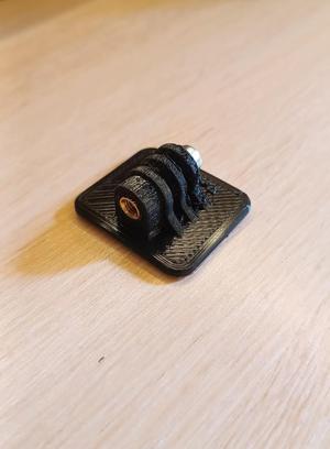 Flexible GoPro mount with TPU