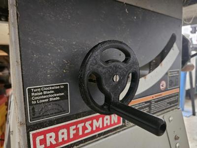 Craftsman 113 Table Saw Hand Crank