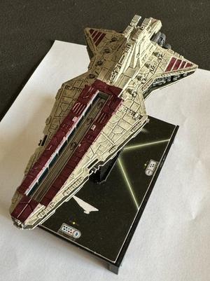 Star Wars Venator with bay doors open (Armada Ready)