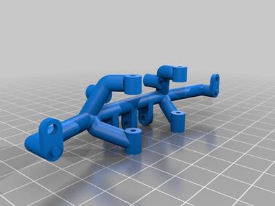 Axial SCX10 (SCX10.1) 4-link truss with servo mount