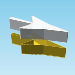 DRAFTING POINT RIGHTWARDS ARROW, nestable box (v1)