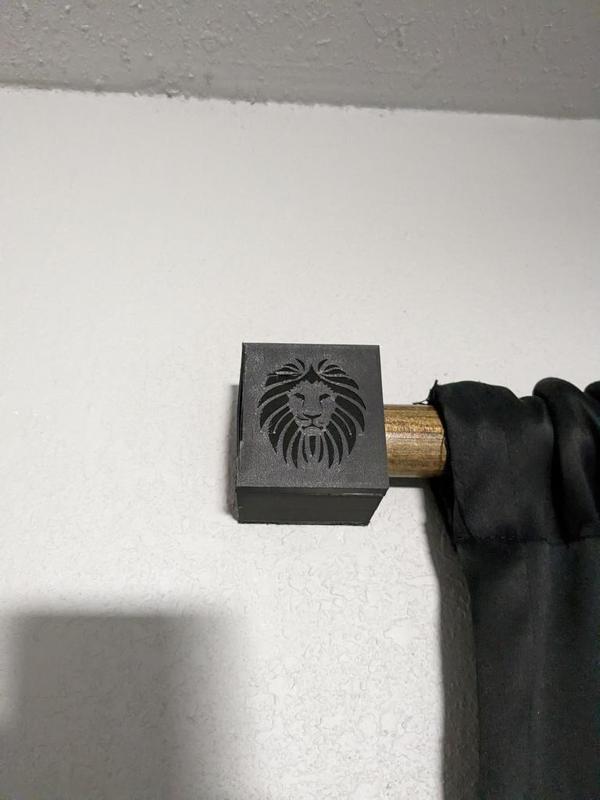 Low Offset Curtain Rod Mount