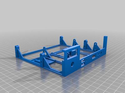 5.25" Half Height Bay Gotek (w/ oled display, encoder...) Floppy Emulator Bracket with space for 3.5" disk drive