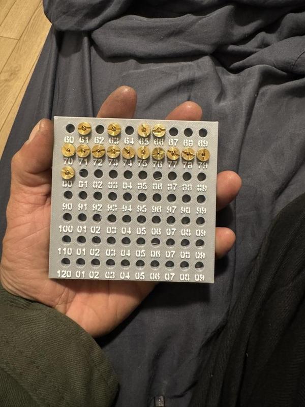 Dellorto Main Jet Organizer