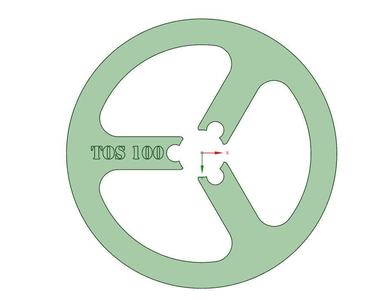 TOS 100 lathe chuck 3 jaw grinder adapter