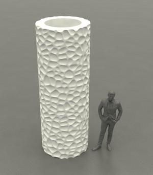 Foam Rolling Stone Wall