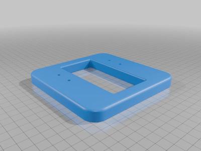 Eufy security keypad and doorbell mounting plate