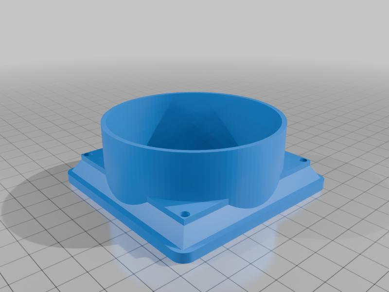 3in exhaust duct for Elegoo resin printers (with cover plate on back of printer)