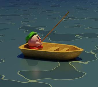 Kirby Fishing - Incense Holder