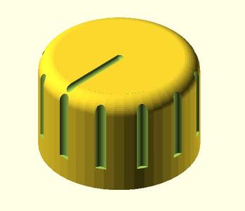 Customizable knob for potentiometer, radio etc.