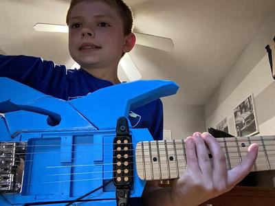 fully working 3d printed guitar