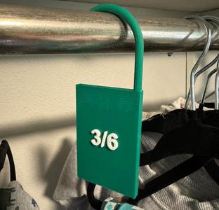 Baby Hanging Clothing Size Tag/Dividers