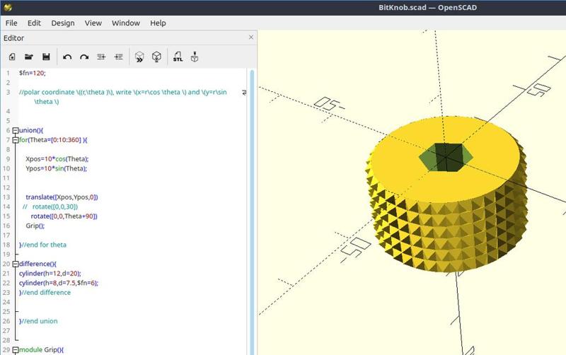 Mini handle for 1/4 inch bits