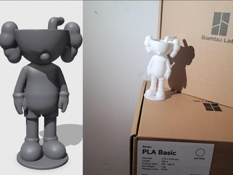 KAWS Companion Bearbrick mug version