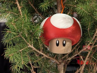 Mario Mushroom Christmas Bauble (No AMS)