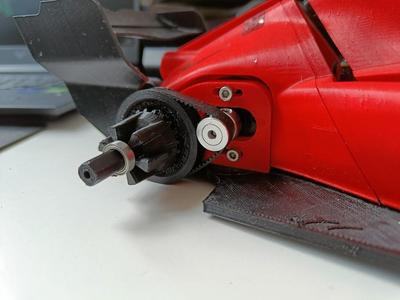 OpenRC F1 belt Pulley for belt drive differential main gear