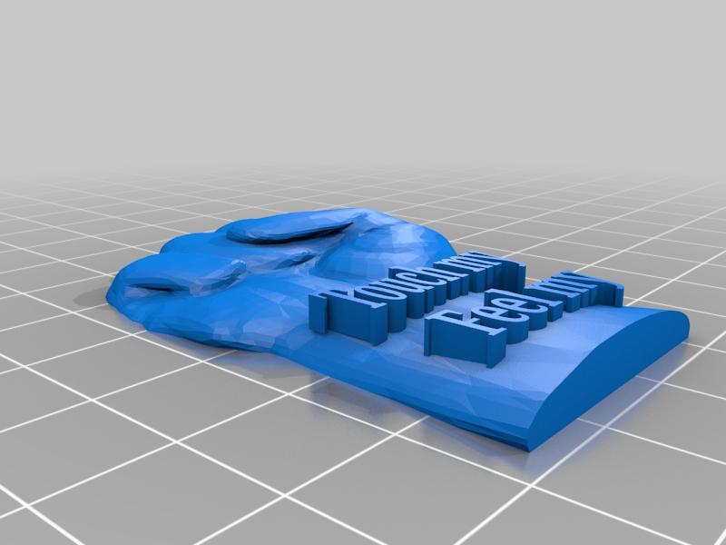 Feel my fist fridge mag