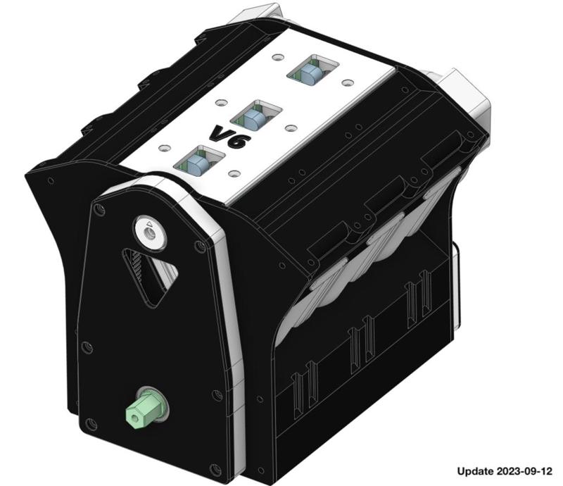 [11] Air Pressure Engine (Pneumatic) - 6 cylinder (V6) - 348 ccm