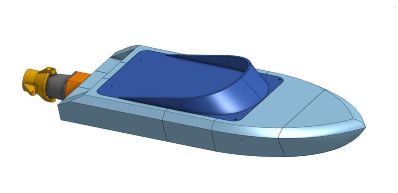 Jet Boat 45cm 35mm Impeller