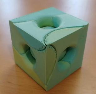 Twisted third of a cube