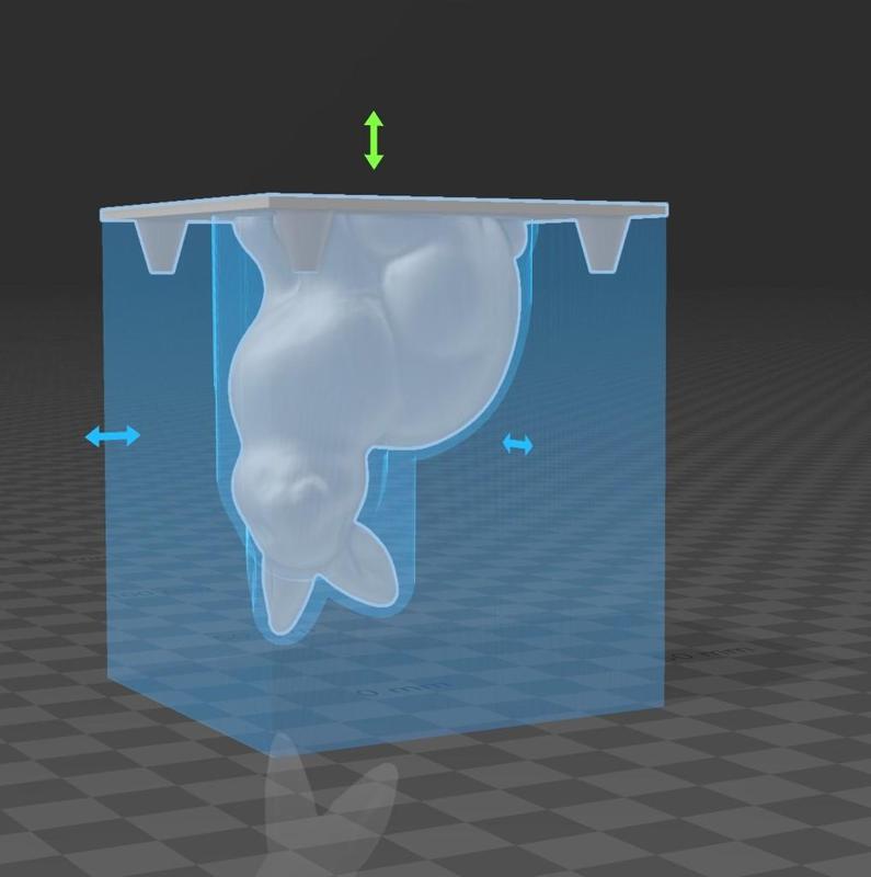bunny relief for soapmaking +negative +silicone mold