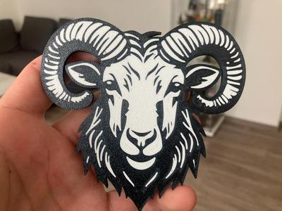 Ram Sheep Head
