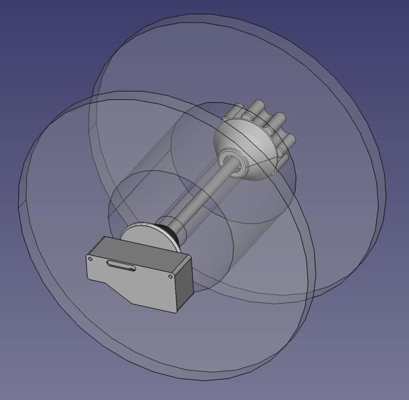 Bambu Lab X1 Carbon Large Spool Mount no overhang