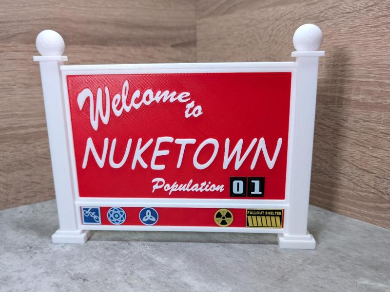 Nuketown Sign Replica v2 (Call of Duty)
