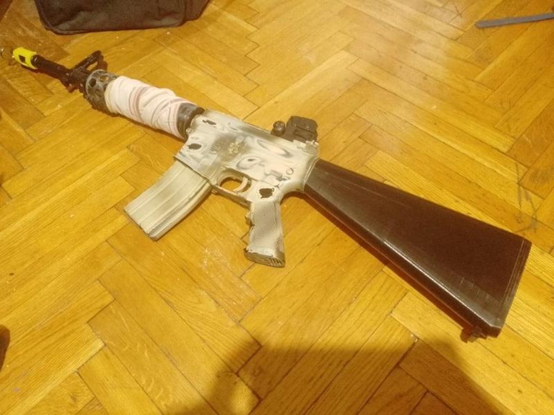 airsoft ar15 m16 full stock(split)