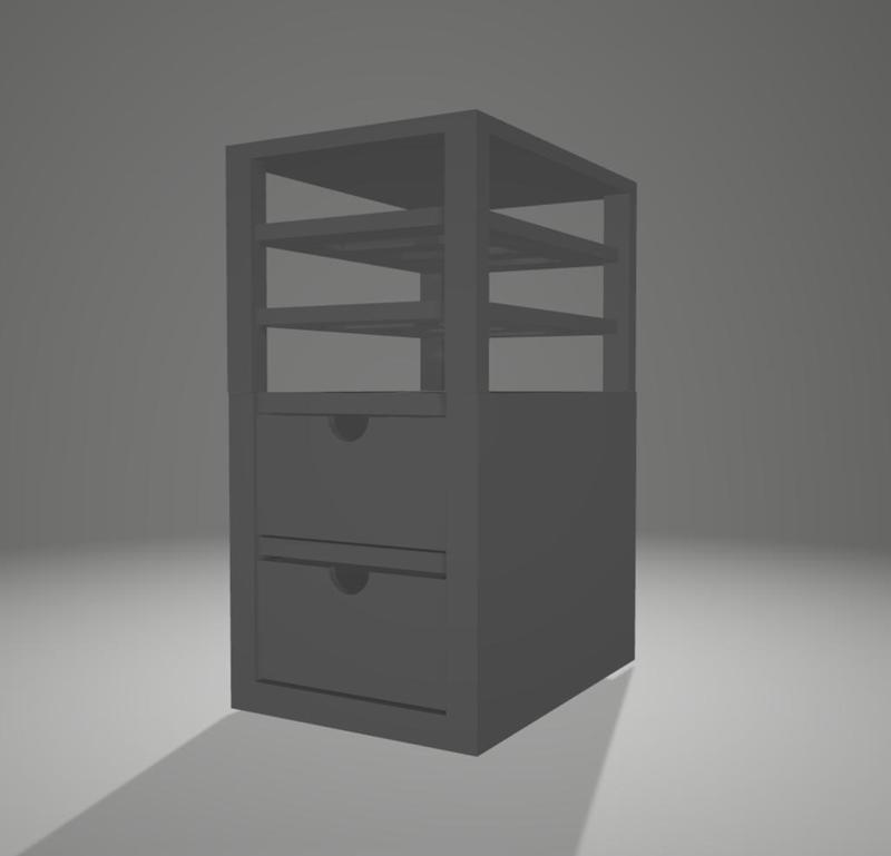 External Hard Disk Rack + Mini Peripheral Storage Drawers