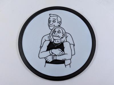 Coldplay Kiss Cam Couple Coaster