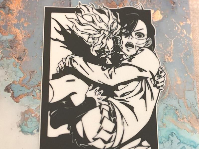 DanDaDan Ken and Momo: 2D Wall Art for Home Décor