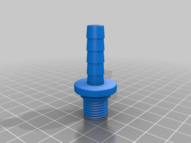 Barbed Hose Adapter, 1/4in BPT by 8mm ID