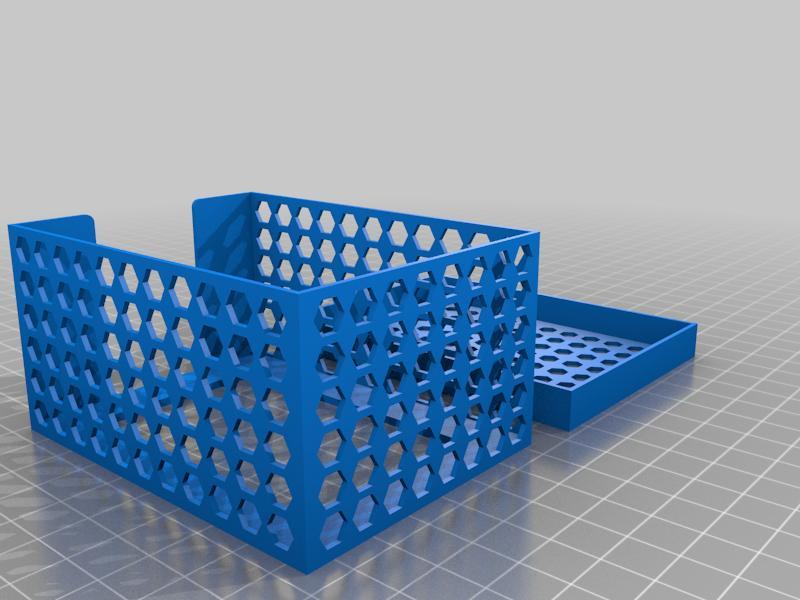 Card storage box for 63.55 x 88 sleeved cards with cover