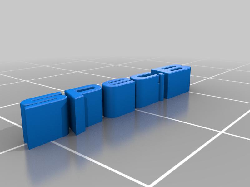 Subaru Legacy GT Spec B Badge close replica