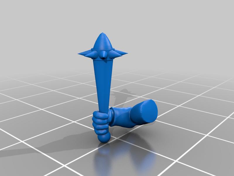 Club Weapons for Medieval Warrior Priest Miniatures